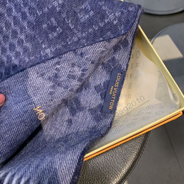 LV圍巾 專櫃同步2019新色 路易威登雙面漸變花紋 客供羊絨大長巾  llwj6970